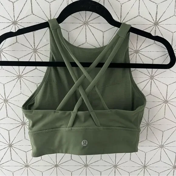 Lululemon Energy Bra High-Neck Longline *Medium Support, B–D Cups
Green Twill - Picture 7 of 8